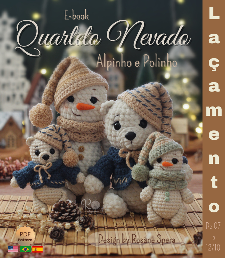Quarteto Nevado - Receita Digital de Amigurumi