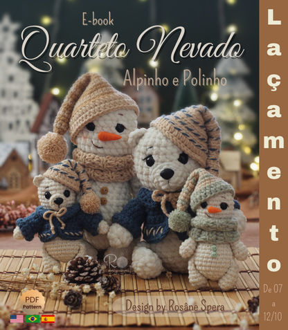 Quarteto Nevado - Receita Digital de Amigurumi