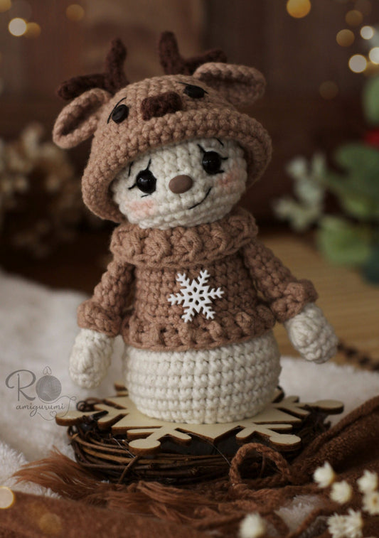 Snow Rudolf - Receita Digital de Amigurumi