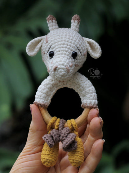 Combo Edu e Duda + Chocalho Sensorial Dudu - Receitas Digitais de Amigurumi