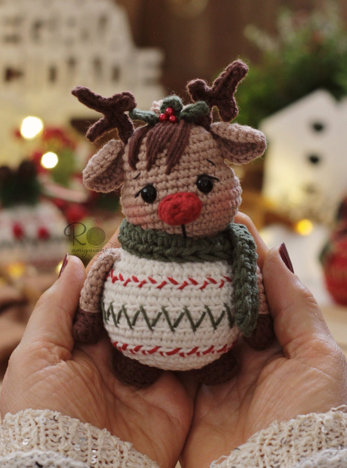 Reindeer Ball - Digital Amigurumi Pattern