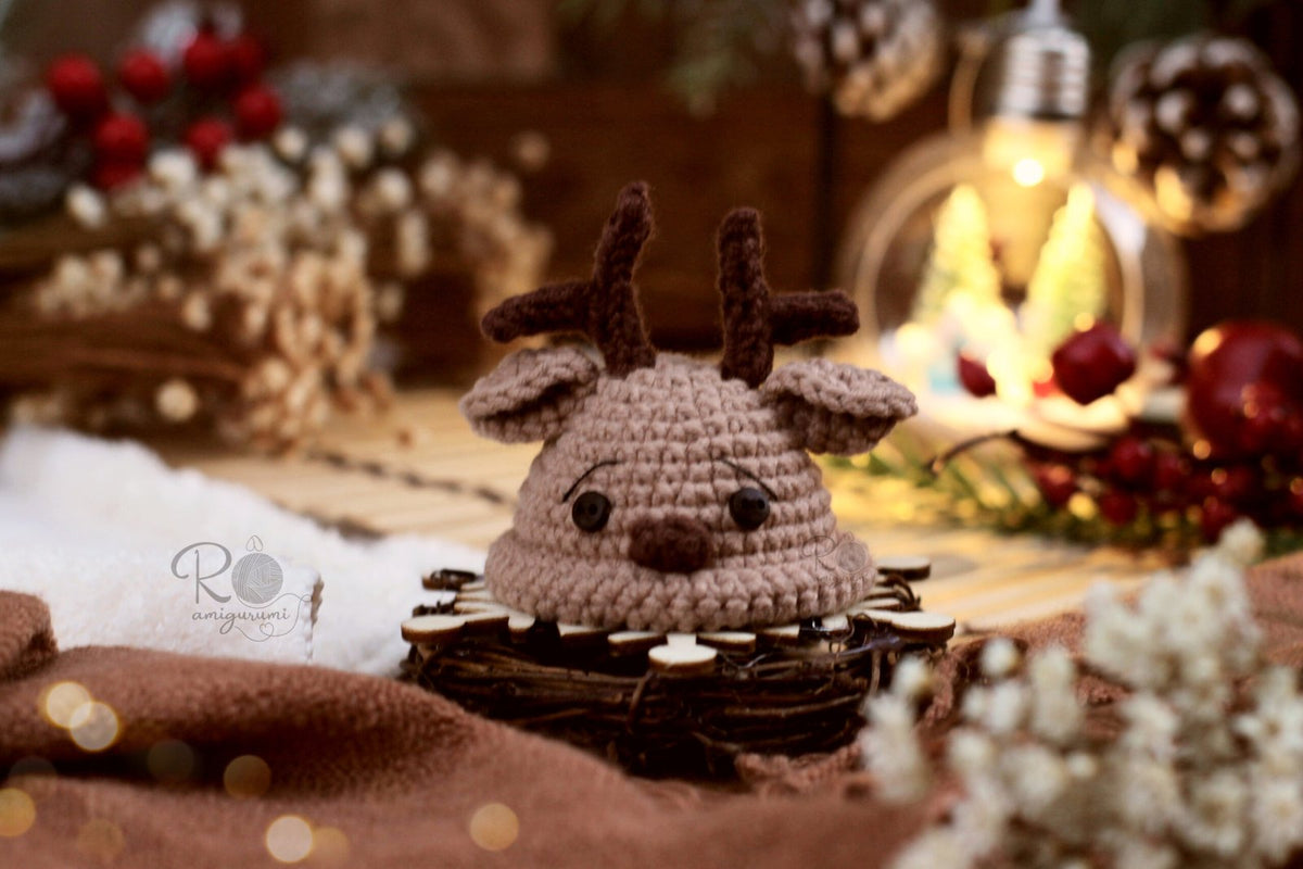 Snow Rudolf - Patrón digital de amigurumi