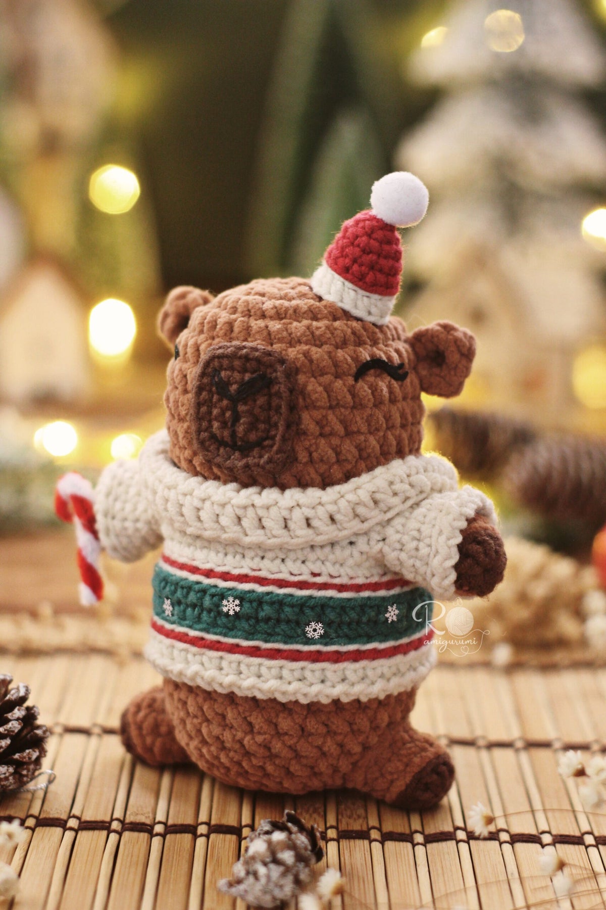 Capigucha Natalina - Receita Digital de Amigurumi