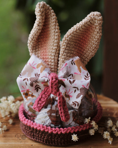 Porta-Chocolate Orelhudo - Receita Digital de Amigurumi