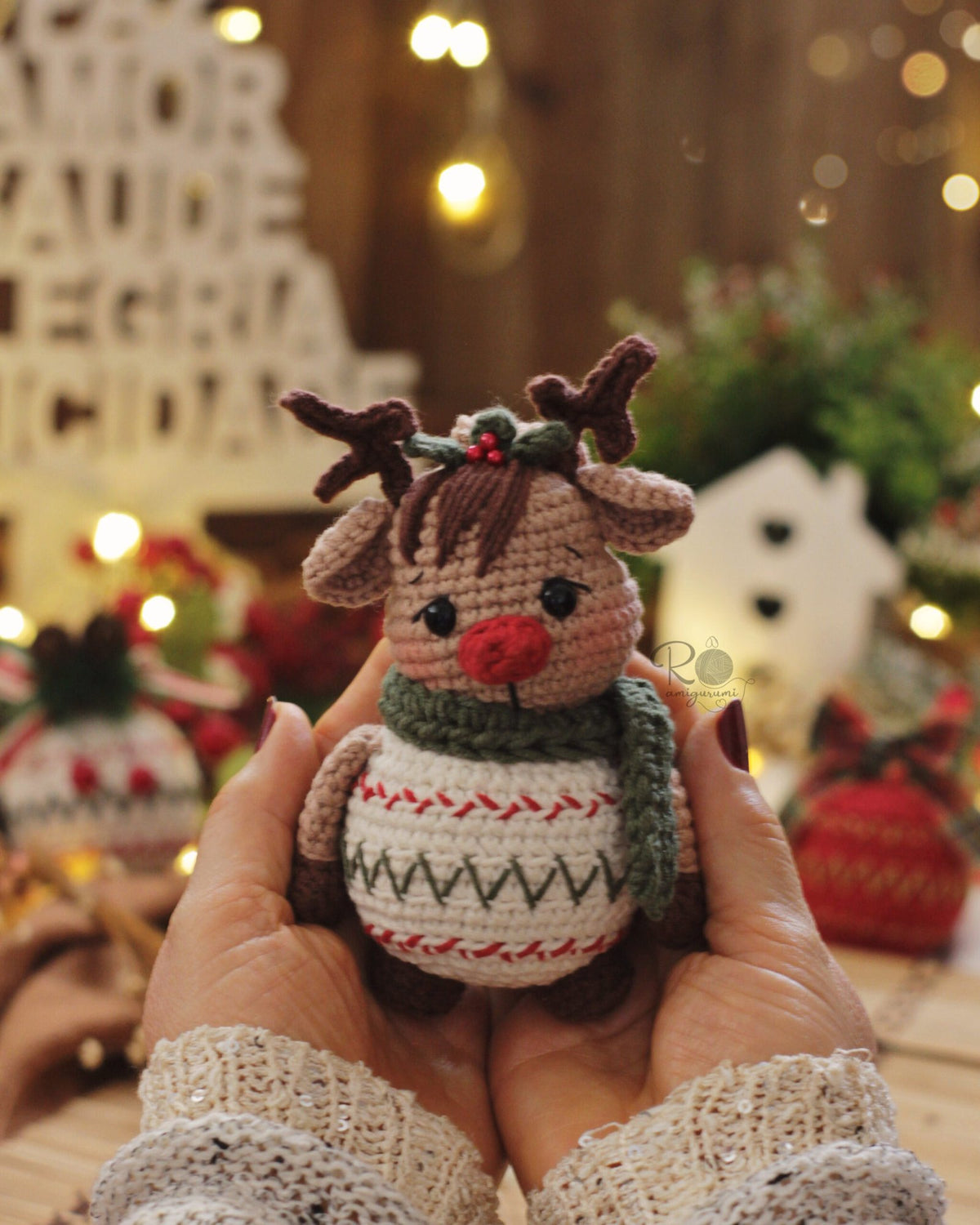 Reindeer Ball - Digital Amigurumi Pattern
