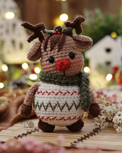 Reindeer Ball - Digital Amigurumi Pattern